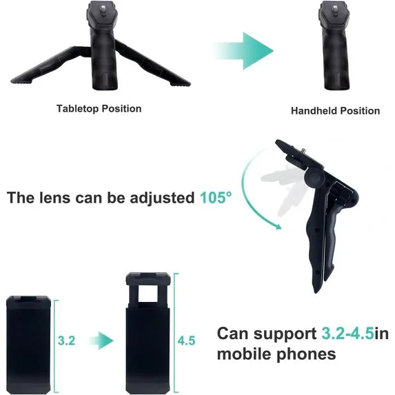 Vlogger Kit – Tripod, Light &amp; Mic Set