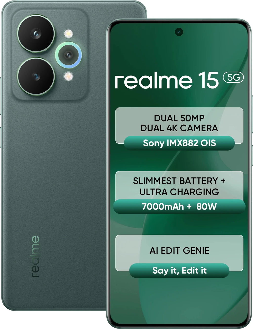 realme 15 5G (Flowing Silver, 256 GB) (8 GB RAM)
